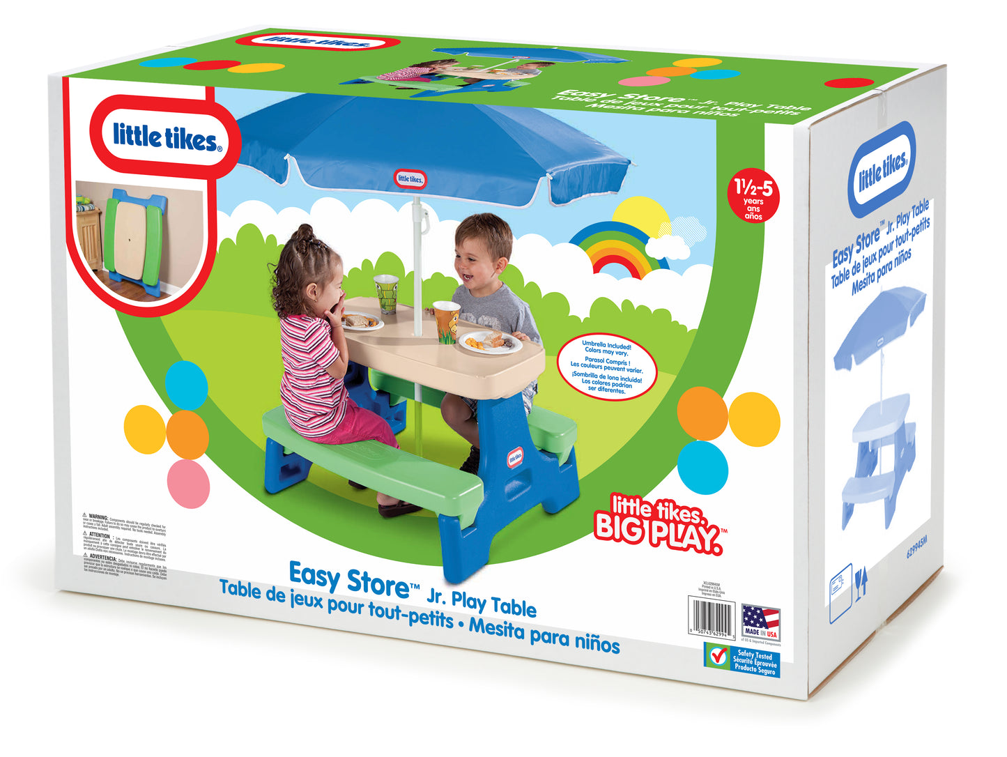 Easy Store Jr. Play Table with Umbrella