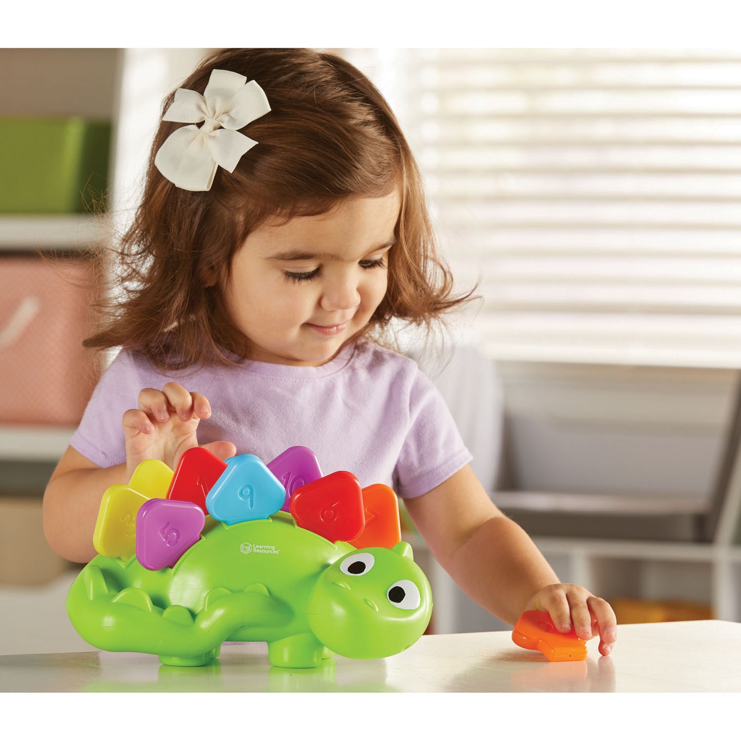 Learning Resources Steggy the Fine Motor Dino - Color and Number Skills