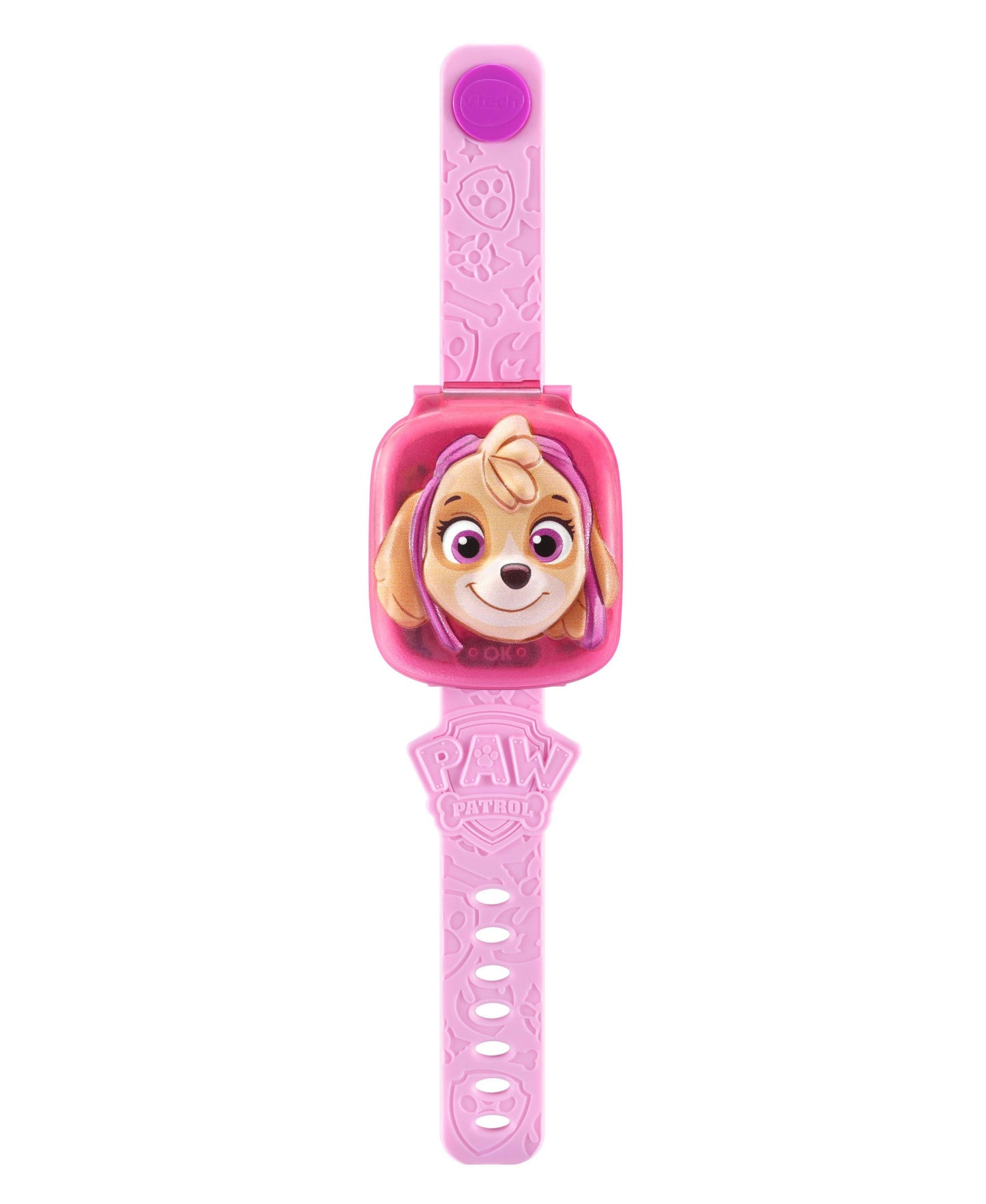 VTech PAW Patrol Learning Pup Watch in pink featuring Skye character face