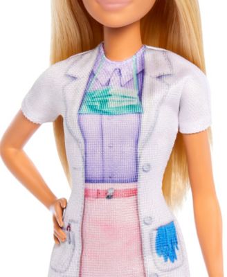 Barbie Dentist Playset with Blonde Doll, Kid Patient, and Dental Accessories