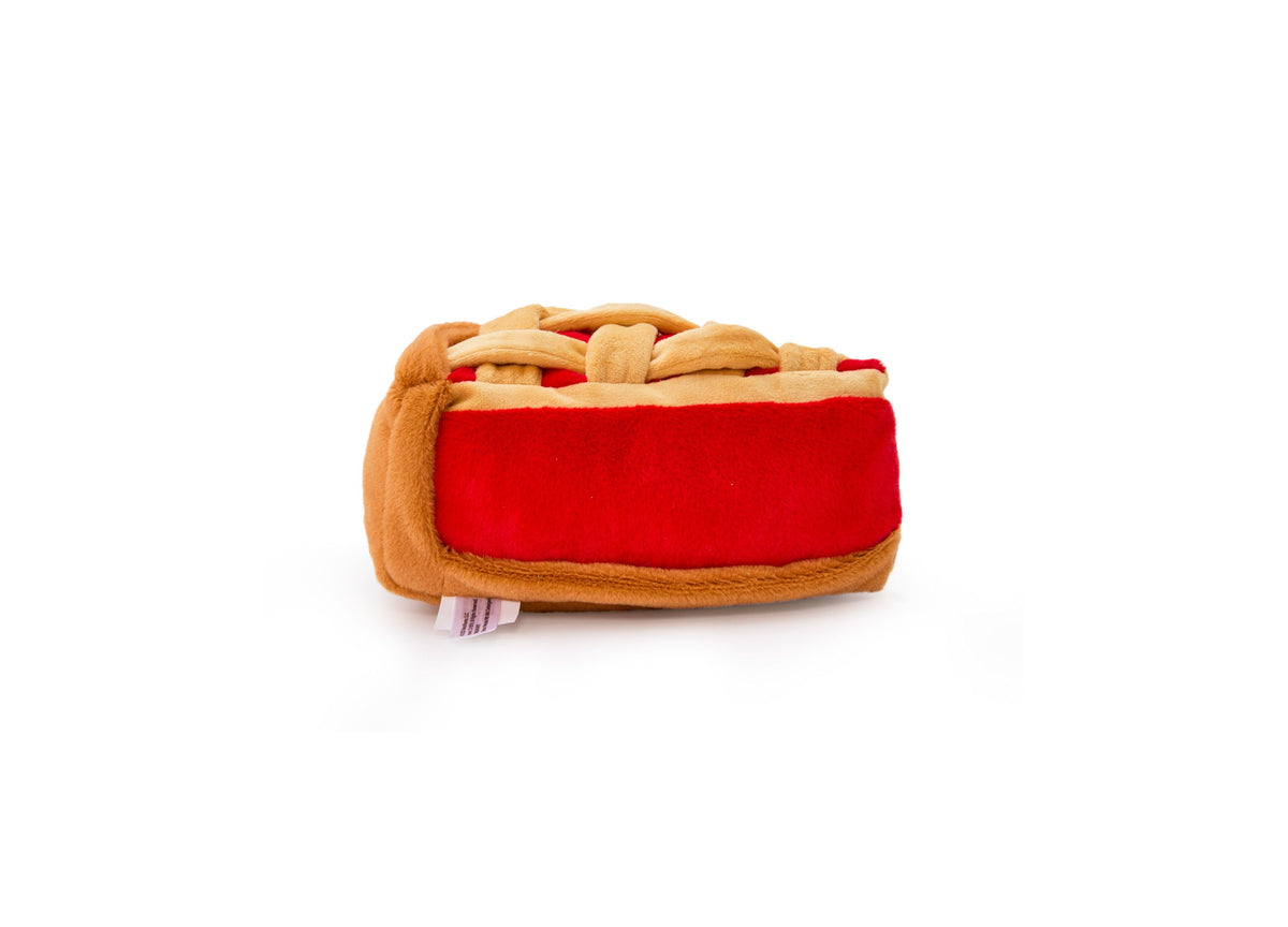 Geoffrey's Toy Box 10-Inch Fruit Pie Plush with red filling and tan crust design