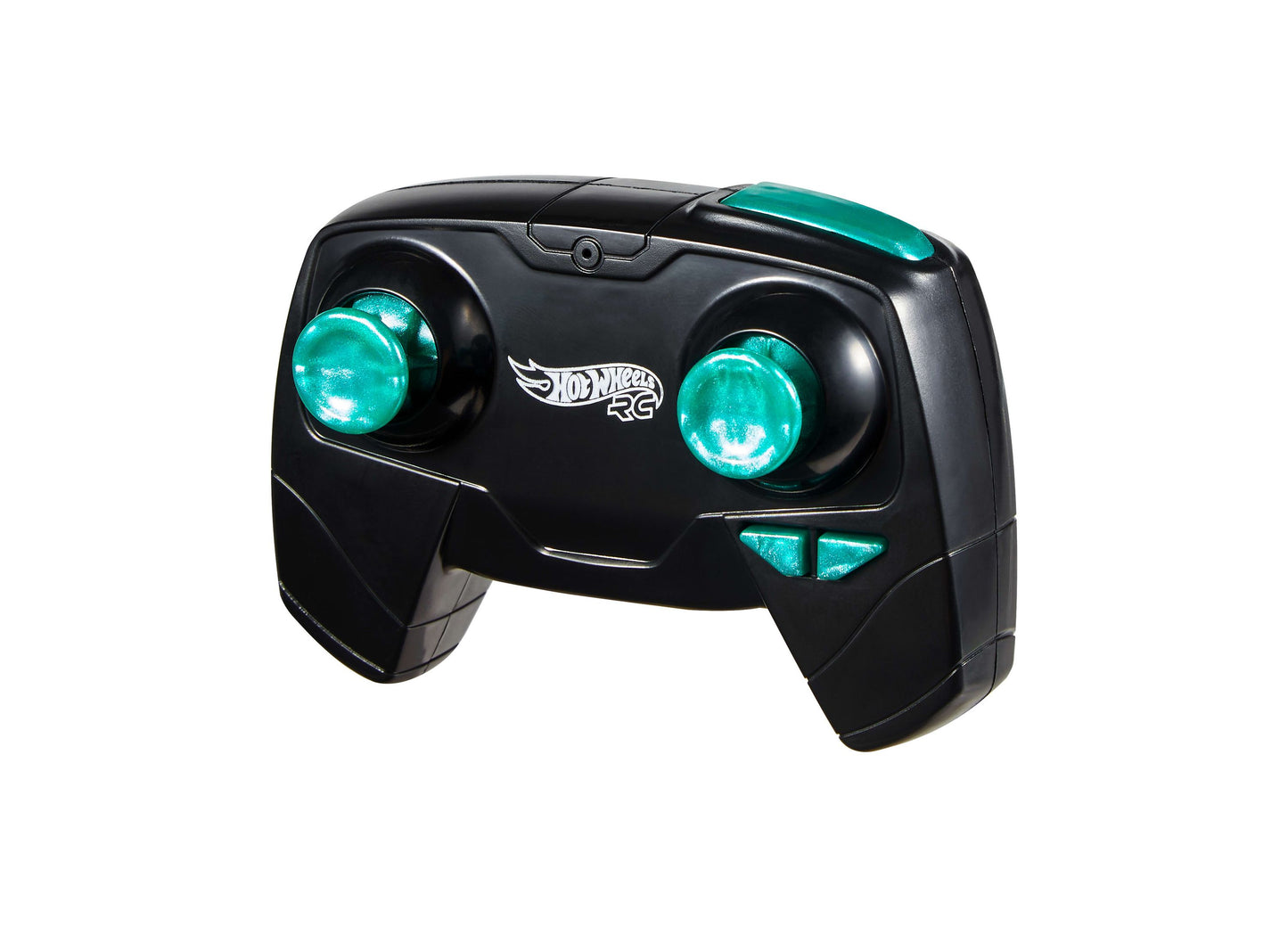 Hot Wheels RC remote control with turquoise LED lights and black grip handles