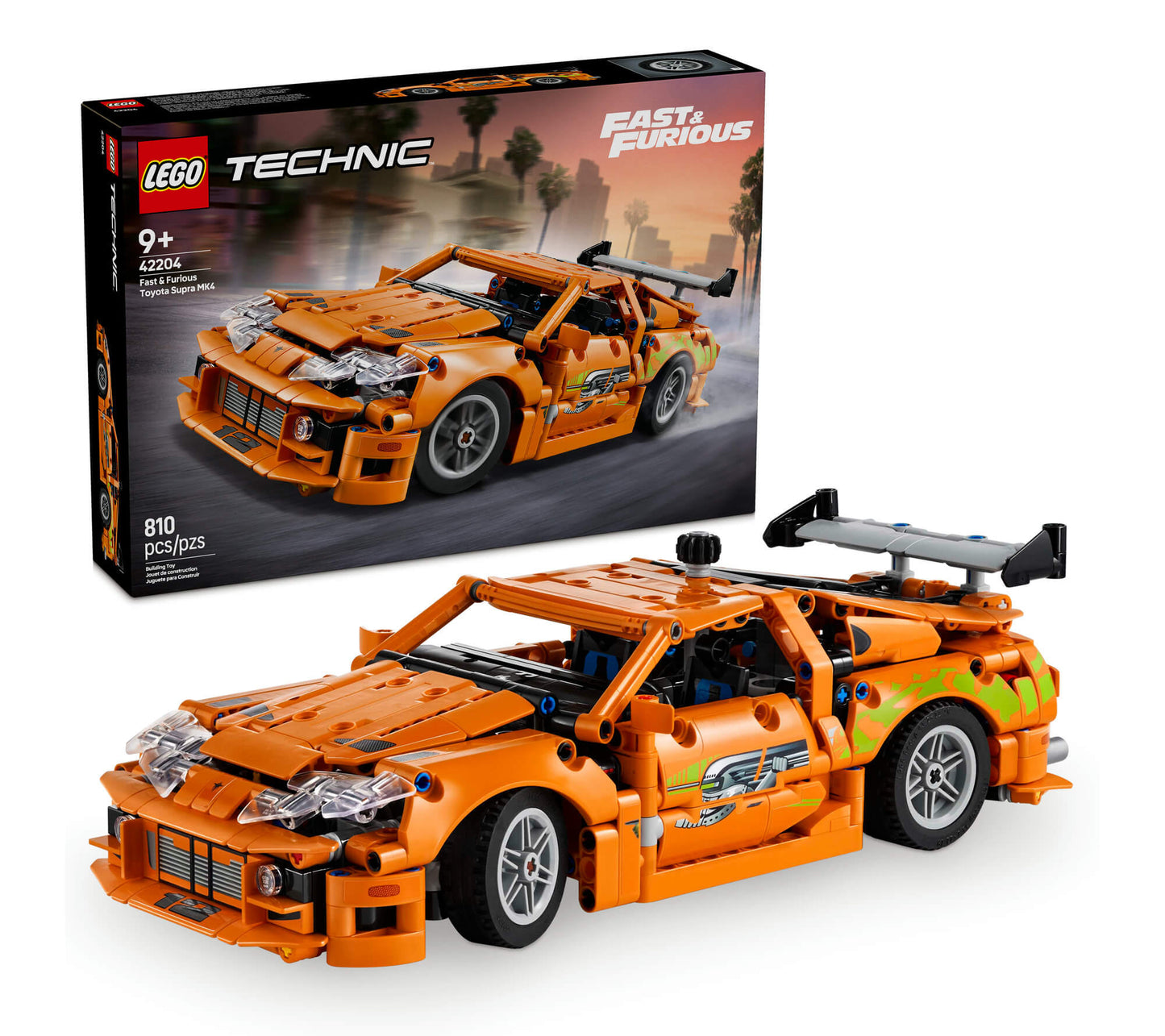 LEGO® Technic™ Fast and Furious Toyota Supra MK4 Toy Car Model Kit 42204
