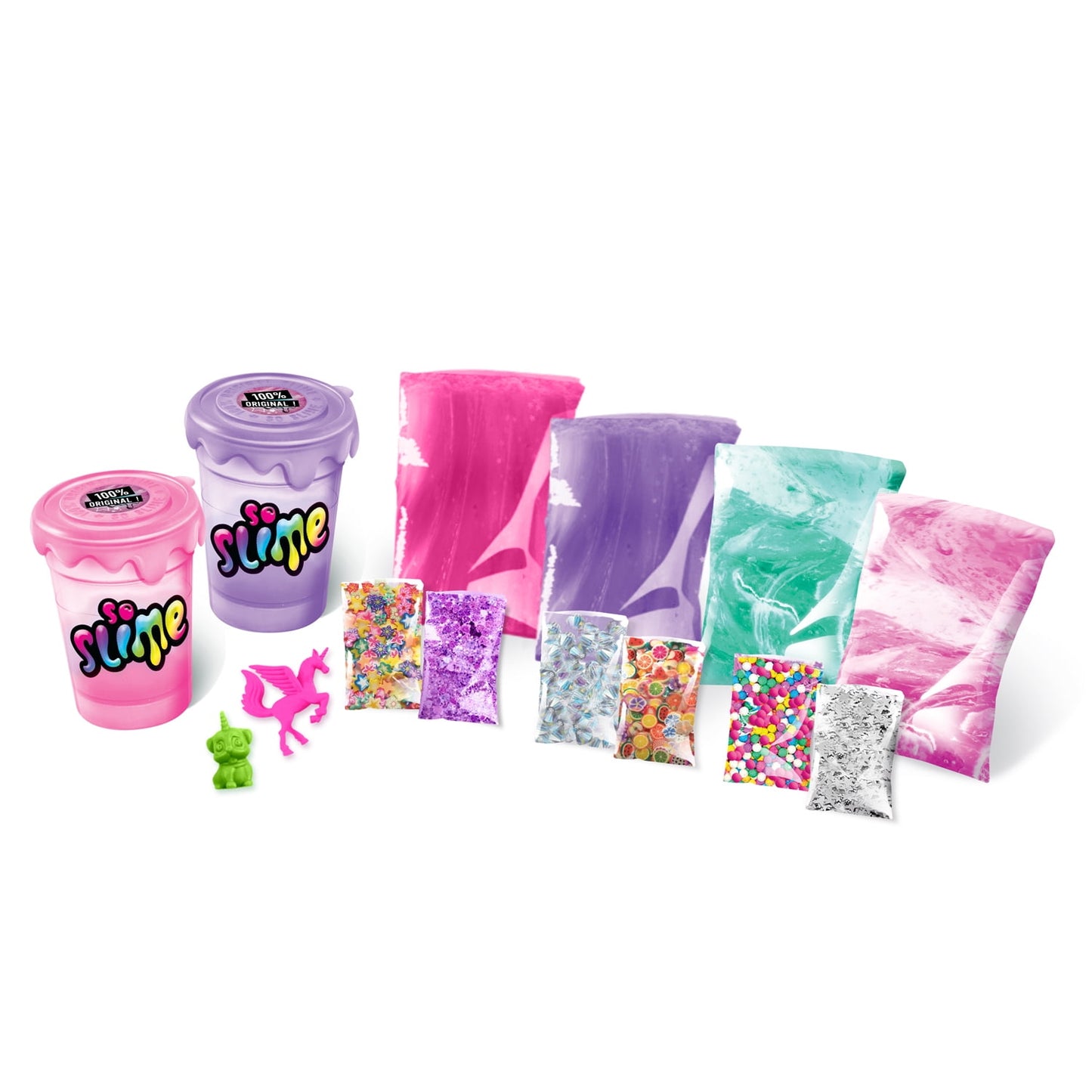 So Slime DIY Colorful Premade Slime MixIn Kit with Decorative Add-ons