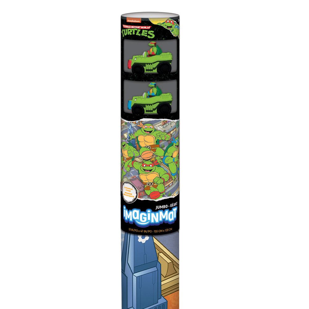 Imaginmat: Jumbo -TMNT - Floor Playmat & 2 Toy Cars, 47 x 61"