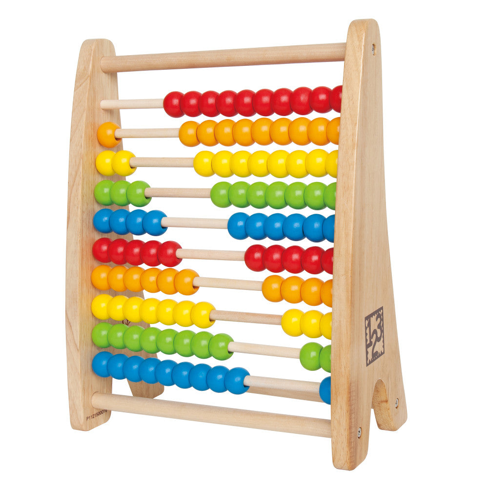 Hape: Rainbow Bead Abacus - Colorful Wooden Counting Toy