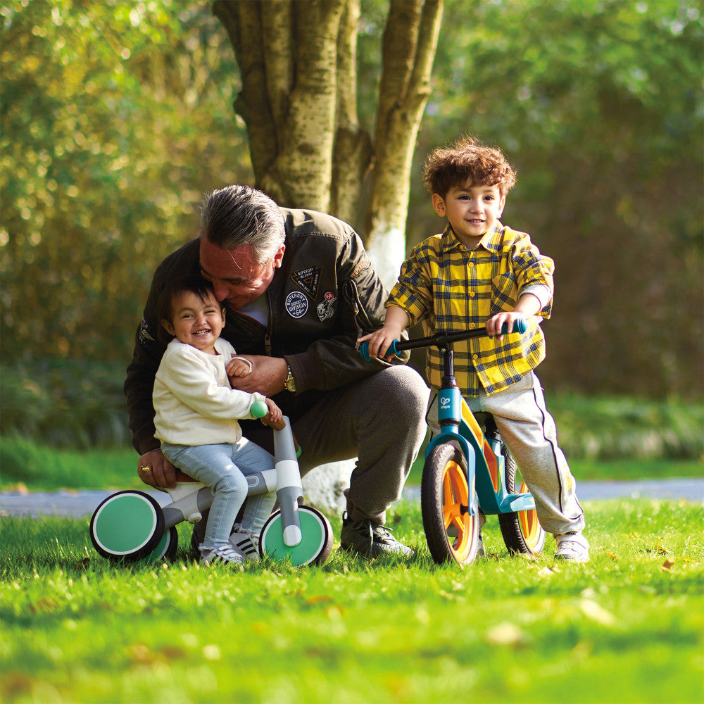 Hape: First Ride Balance Bike - Light Green - Lightweight 3 Wheeled Tricycle