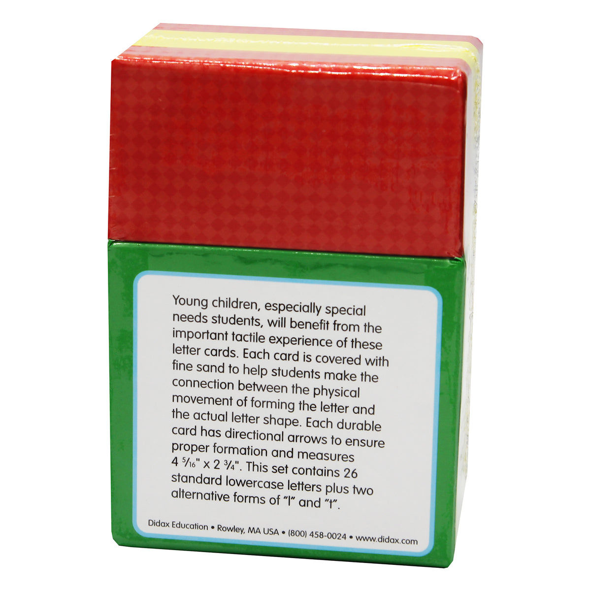 Didax Tactile Sandpaper Lowercase Letters 28-Piece Set