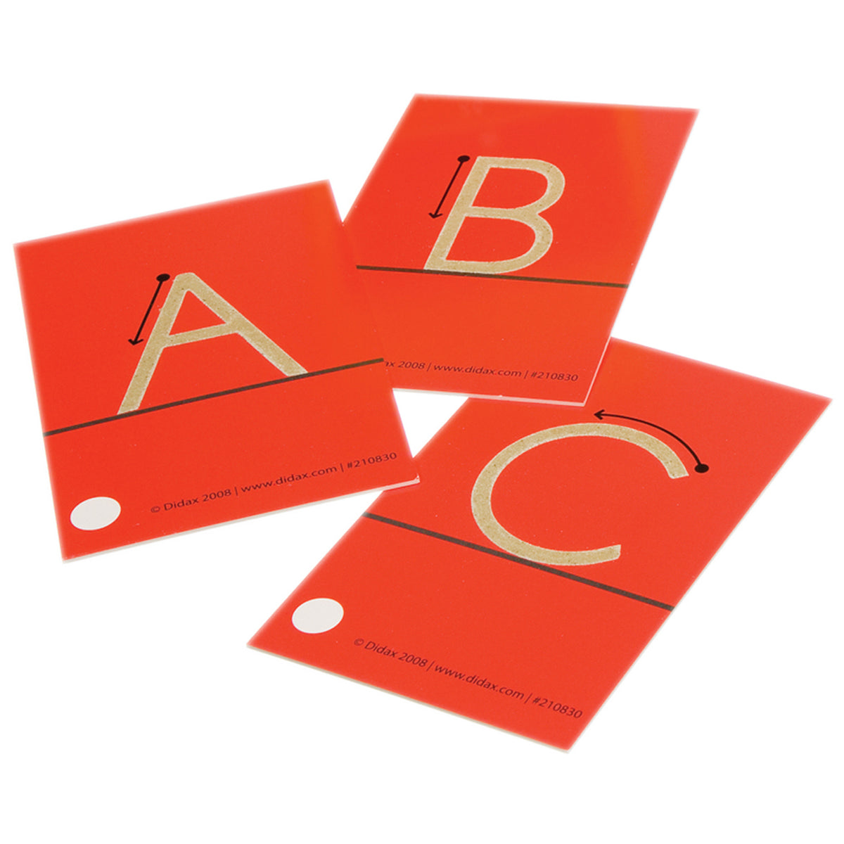 Tactile Sandpaper Uppercase Letters 26-Card Set