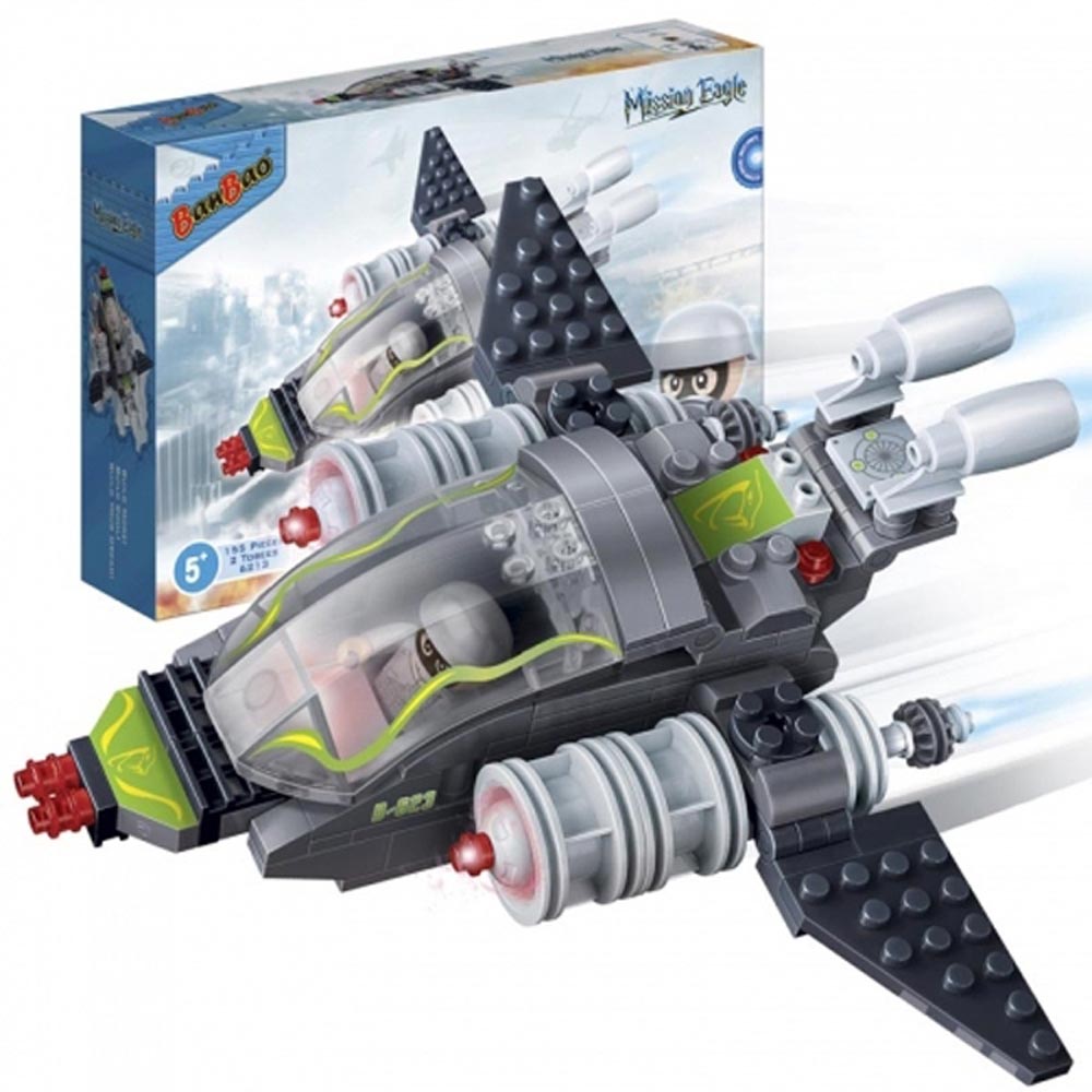 BanBao Mission Eagle Combat Fighter Building Set - 155 Pieces