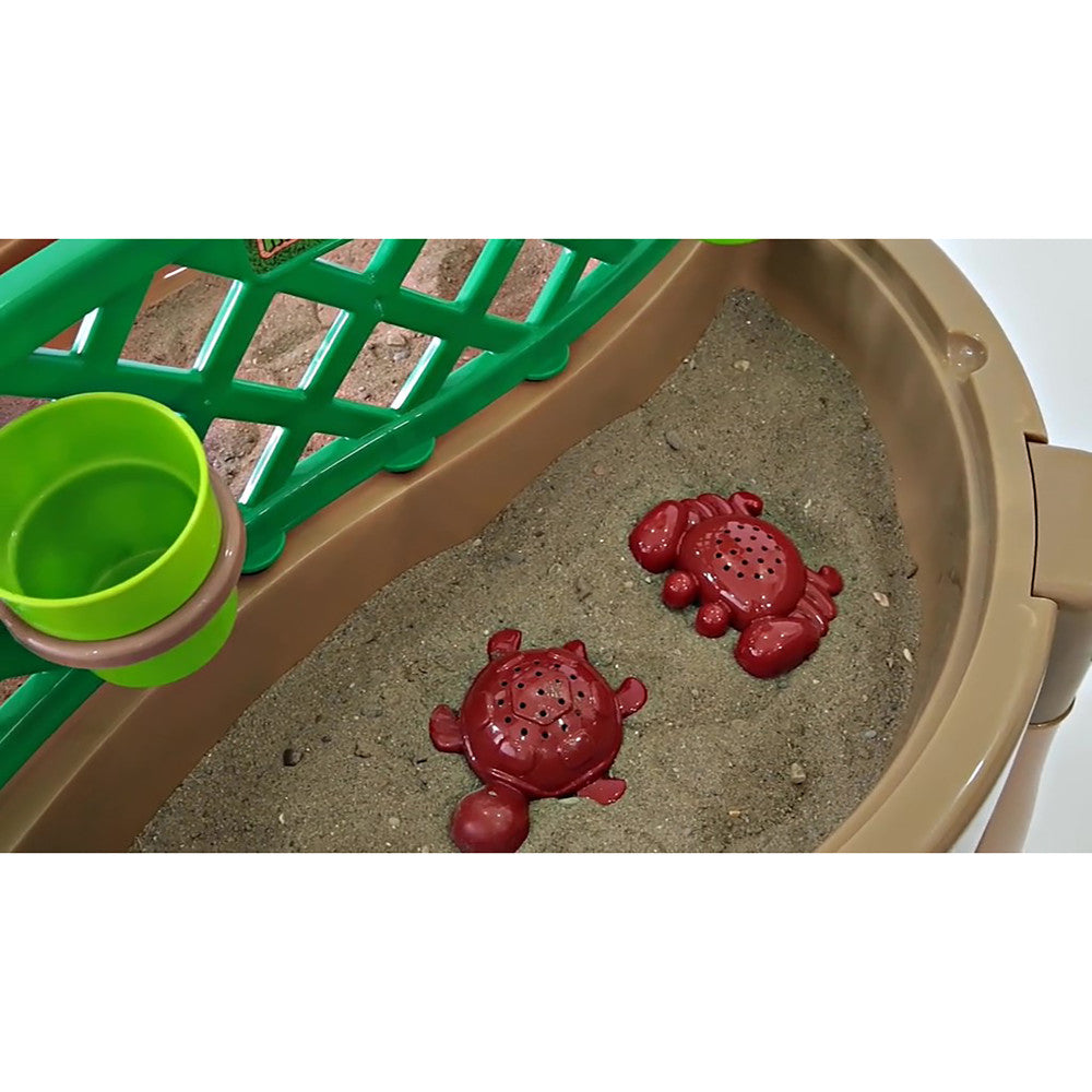 Dolu: 4-In-1 Activity Table: Gardening, Sand, Water, Creativity - Brown & Green