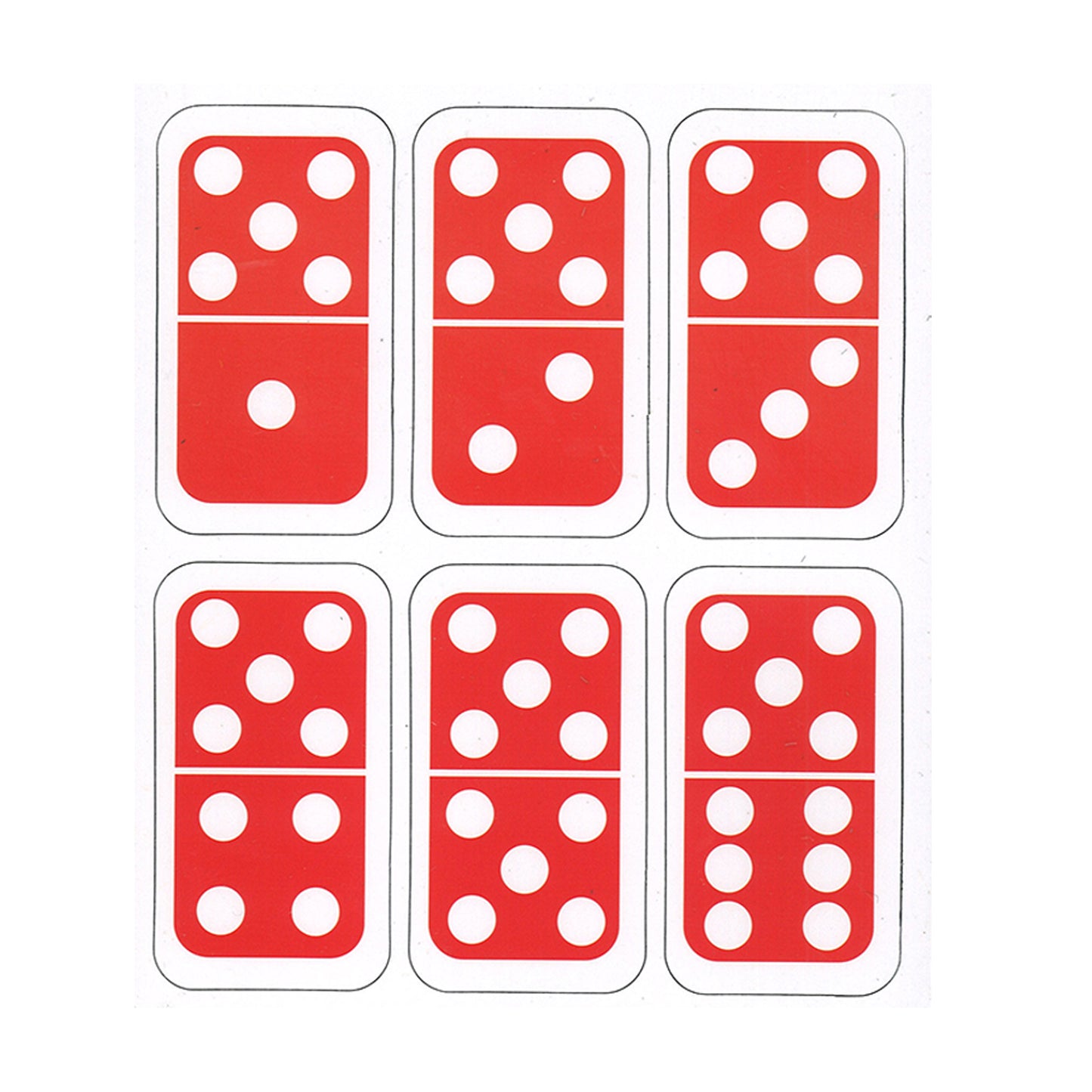 Ashley Productions Die-Cut Magnetic Dominoes - Colorful Educational Set