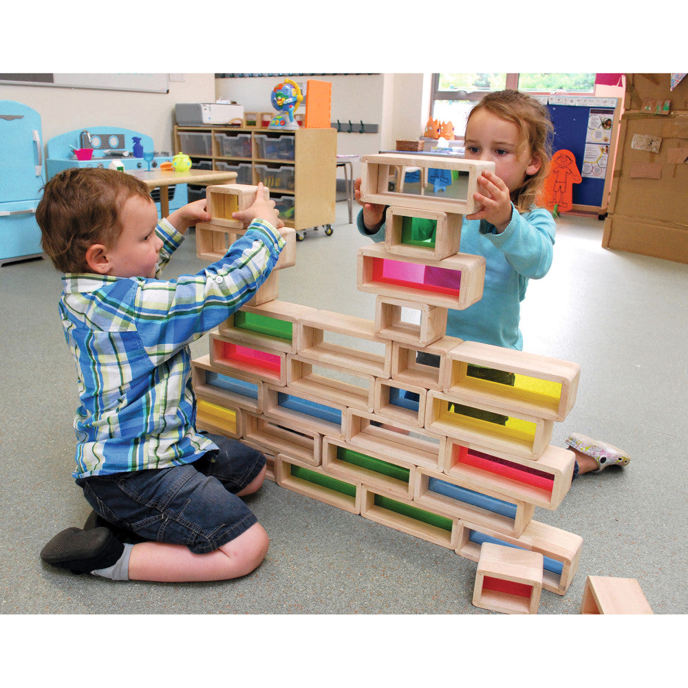 TickiT Rainbow Bricks 36-Piece Set – Colorful Building Blocks