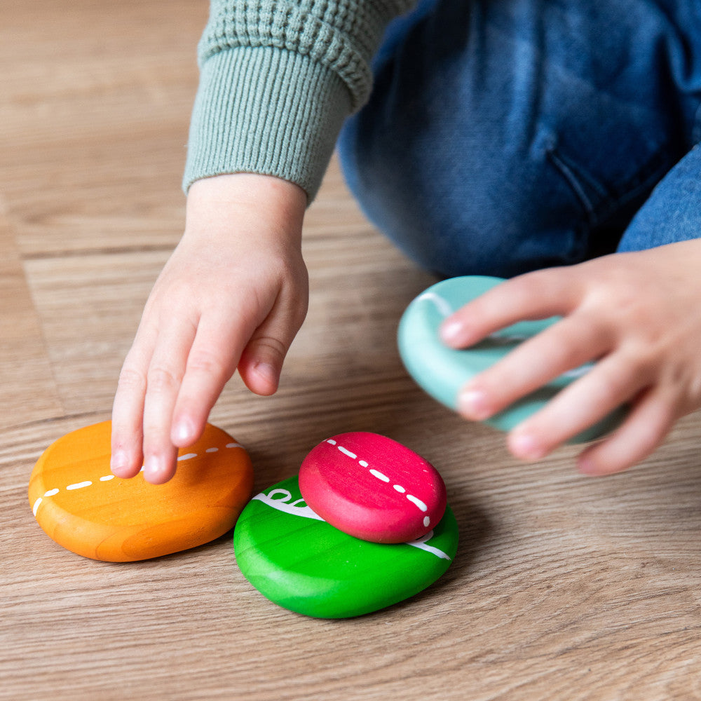 The Freckled Frog Playful Pebbles – Colorful Stacking Set