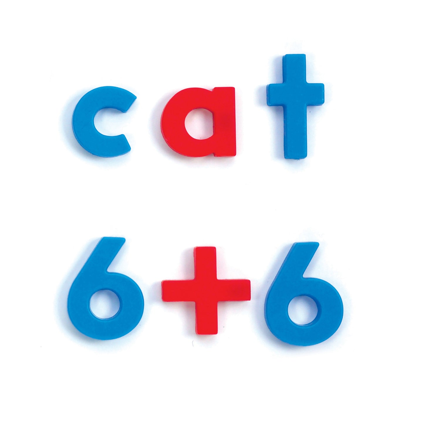 Educational Insights AlphaMagnets & MathMagnets - Color-Coded Set - 214 Pieces
