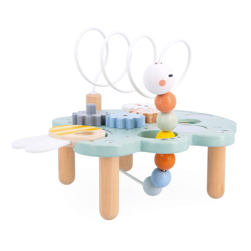 Janod Sweet Cocoon Multi-Activity Leaf Station - Colorful Educational Toy