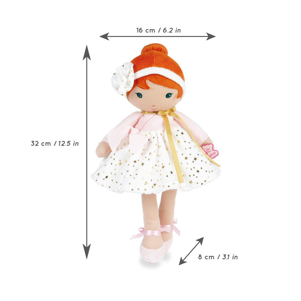 Kaloo Tendresse Valentine K Large Ballerina Doll - Red Bun