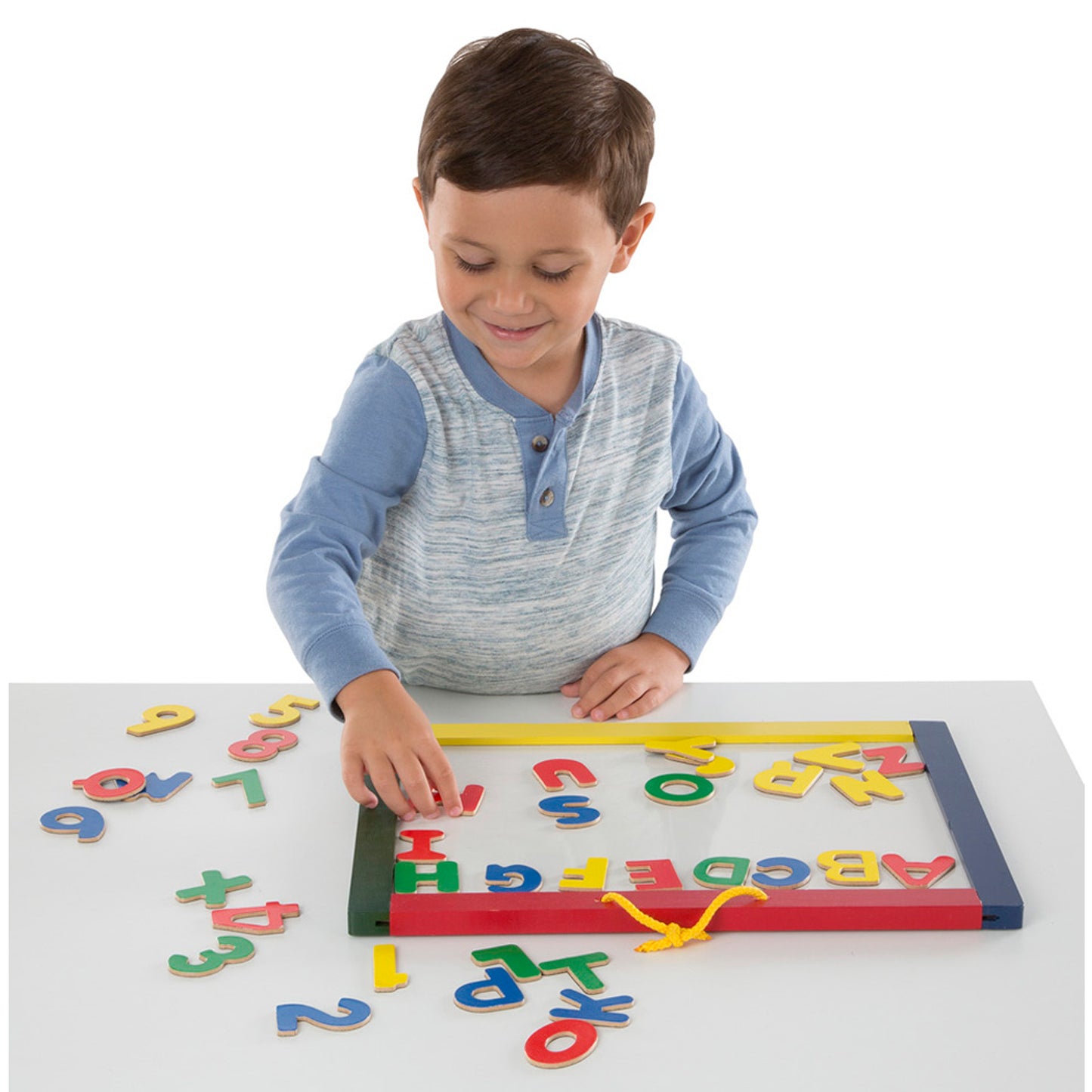Melissa & Doug Magnetic Chalkboard and Dry-Erase Board - Dual-Sided Creativity