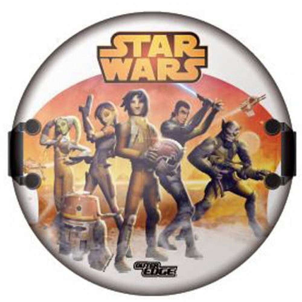 Star Wars Darth Vader Head Shape 24" Foam Sled featuring classic characters and logo on white oval sled with black handles