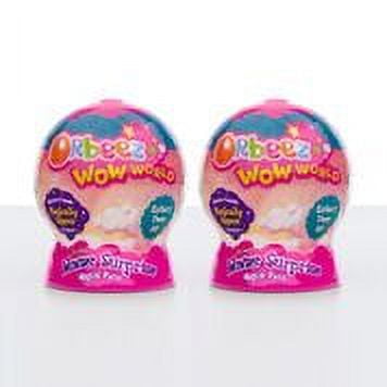 Two pink Orbeez Wowzer Surprise blind pack dispensers with colorful graphics on white background