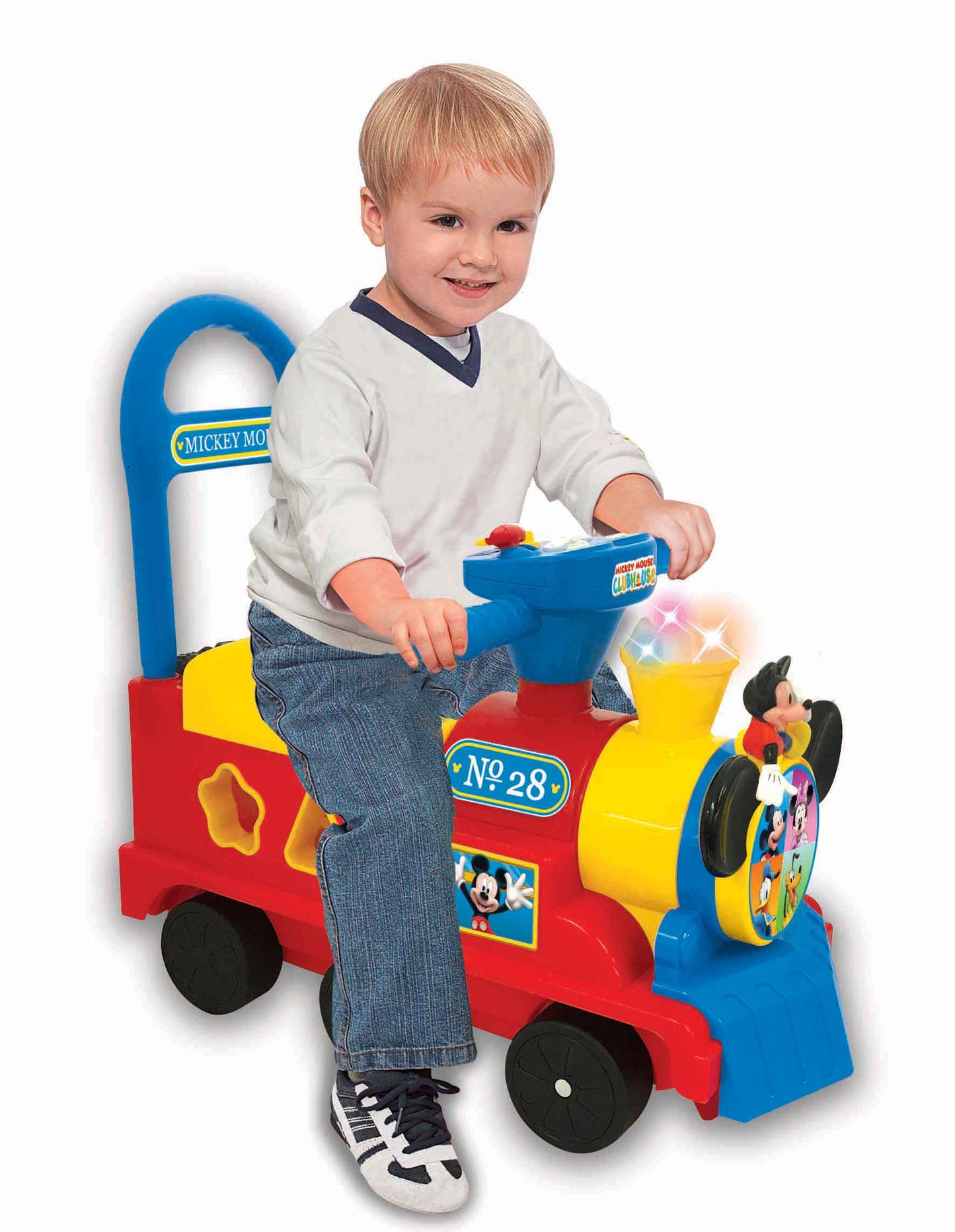Kiddieland - Mickey Mouse Clubhouse Play n' Sort Activity Train - Ride-On