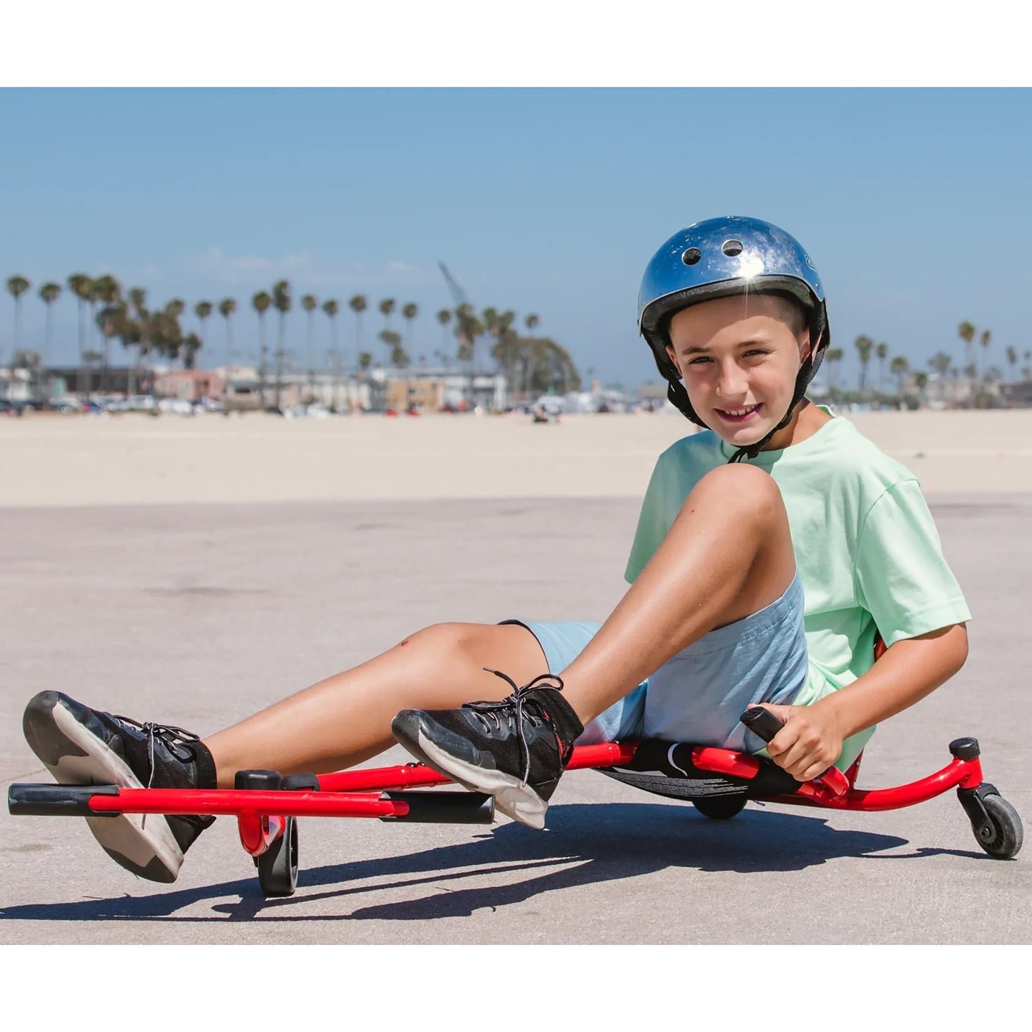 EzyRoller Spinner - Bravo Red Ride-On Scooter - Pedal-Free Twisting Fun