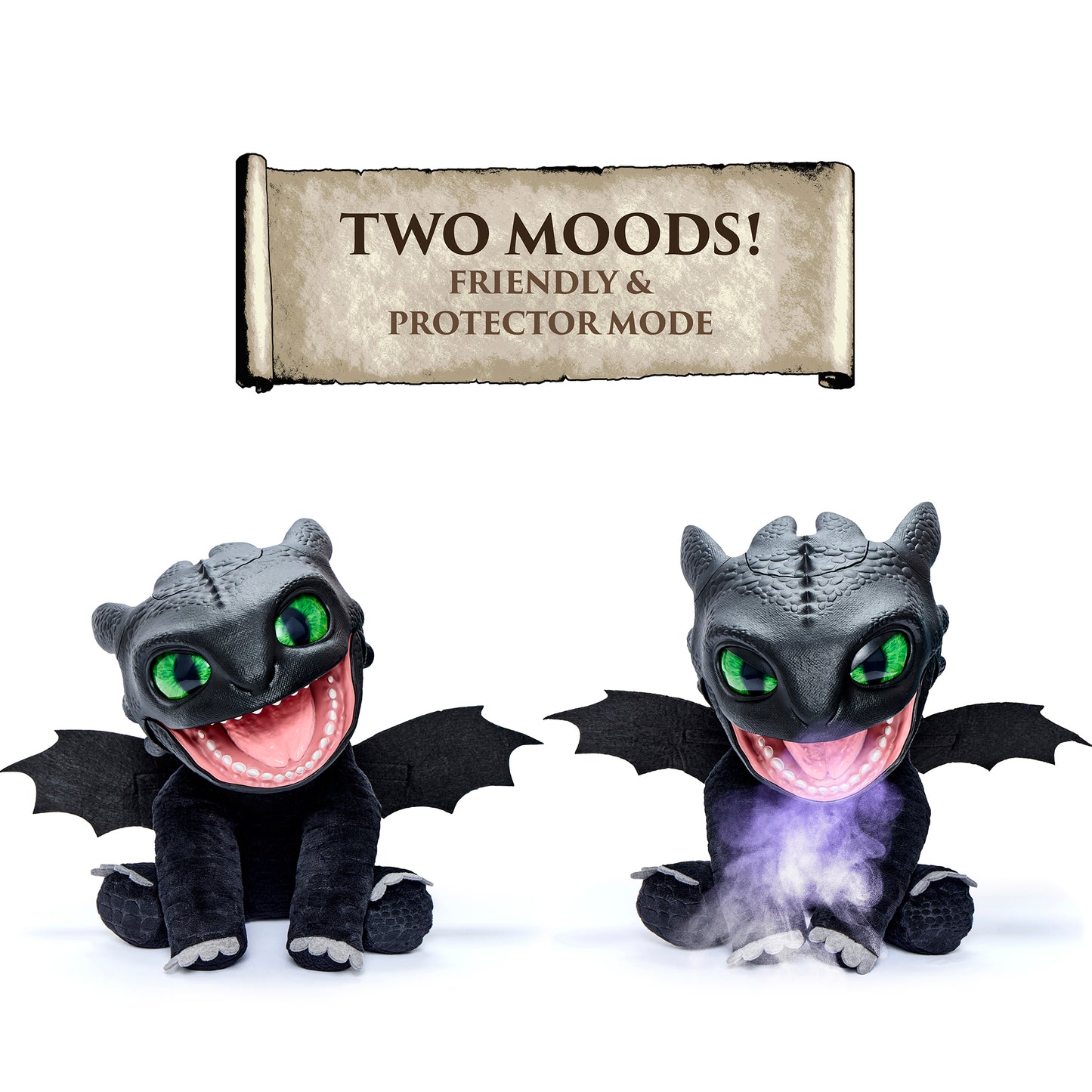 WOW! STUFF RealFX Interactive 10 inch Toothless Puppetronic Plush with 50+ Sounds from HTTYD