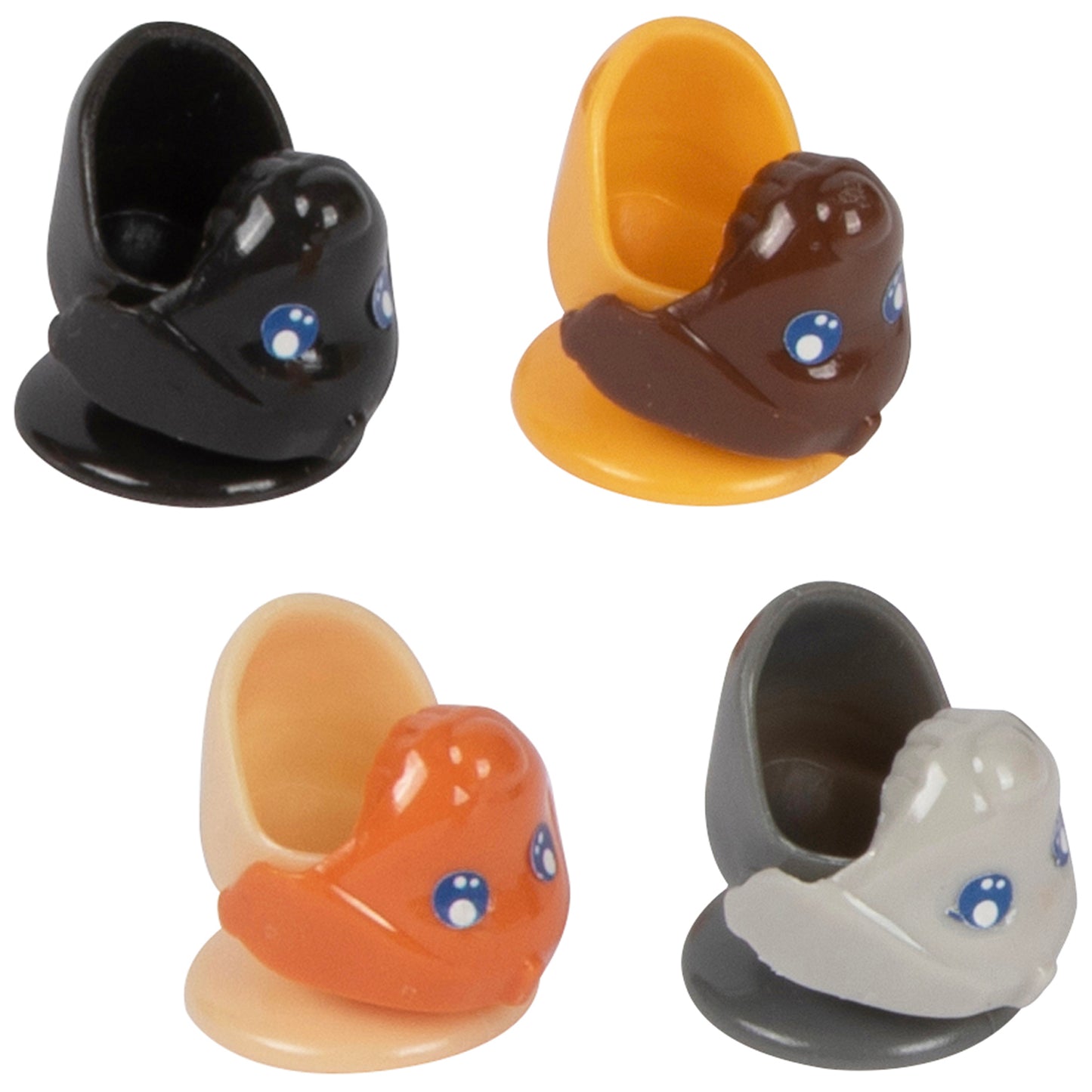 The Fishing Game: Dog Edition toy set in four colors - black, brown, orange, and white