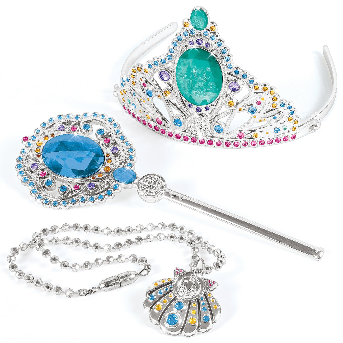Disney Princess Doodle Gems Royal Accessories set with colorful tiara, wand, and necklace
