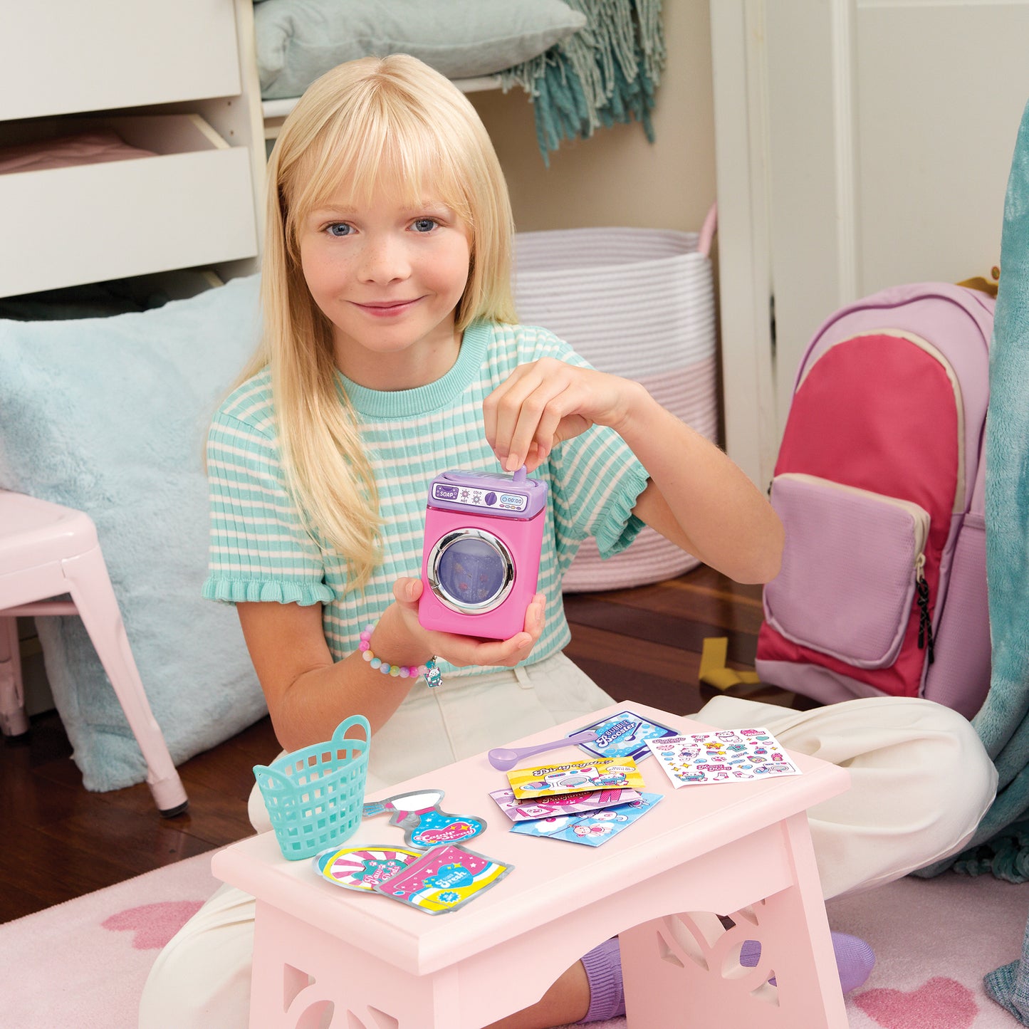 MIR Magical Cat Bead Washing Bracelet Kit - Pink & Purple