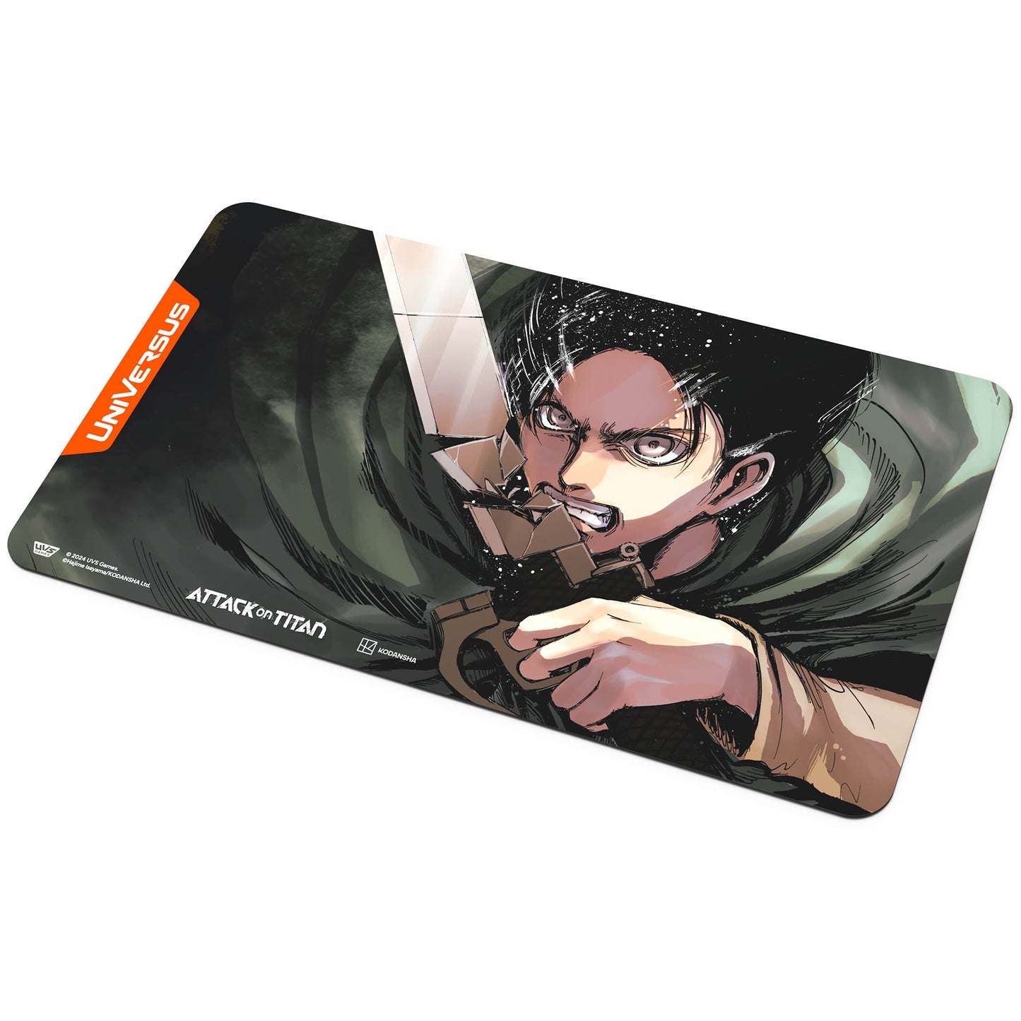 UniVersus Attack on Titan Eren Yeager Playmat - Tabletop Card Game Mat, Licensed by UVS Games