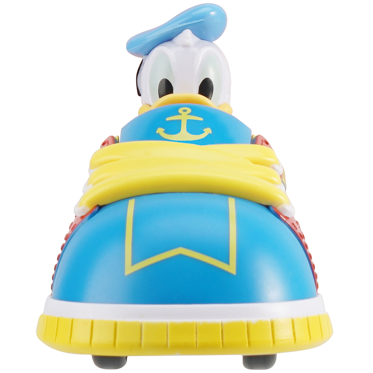 Disney Jr. Donald Duck pull-back vehicle toy car with blue and yellow sailor outfit design