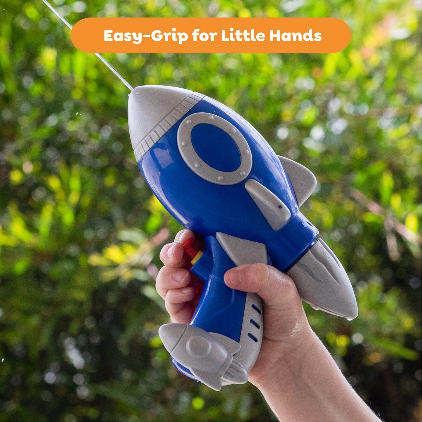 Tiger Tribe Galaxy Water Blaster, Blue & Silver, Space-Themed Squirt Gun, Ages 4+