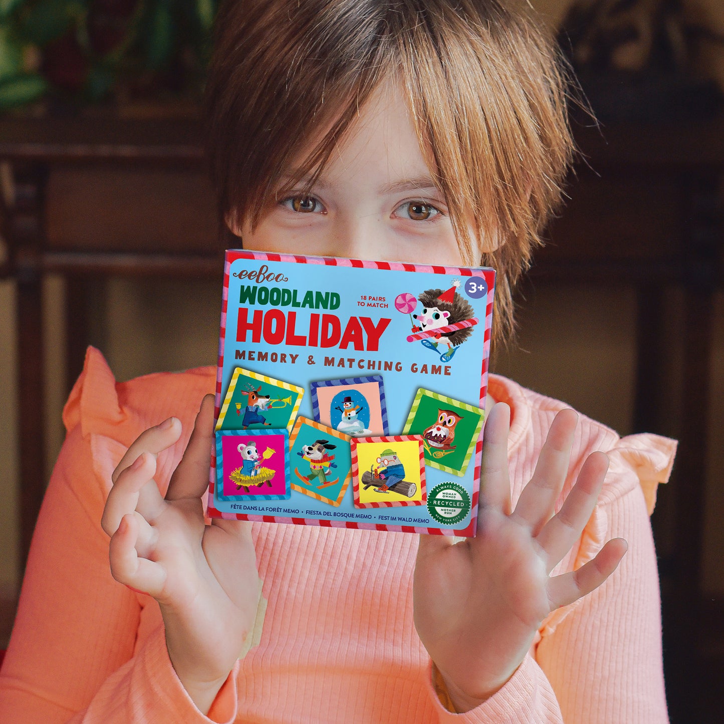 eeBoo Woodland Holiday Memory & Matching Game