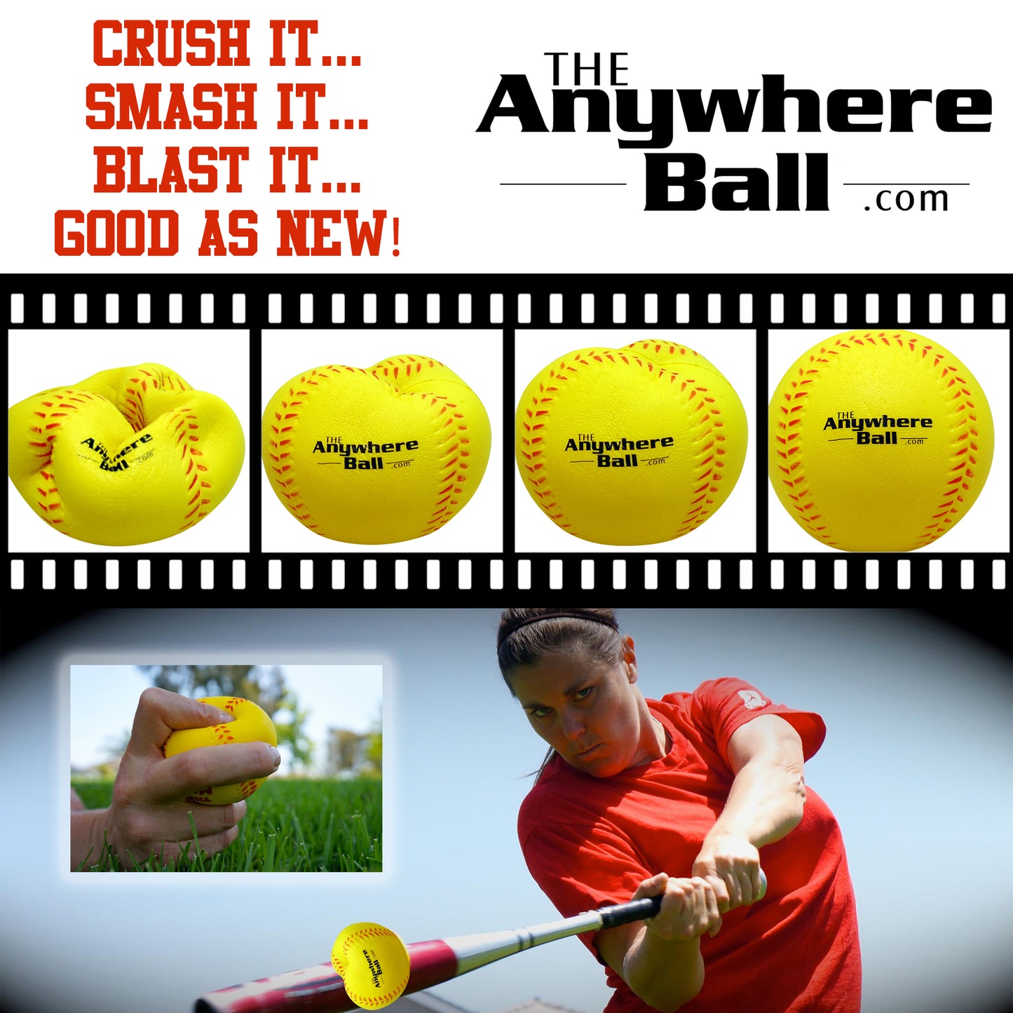 Anywhere Sports: The Anywhere Ball Foam Training Set - Yellow 12 Pack