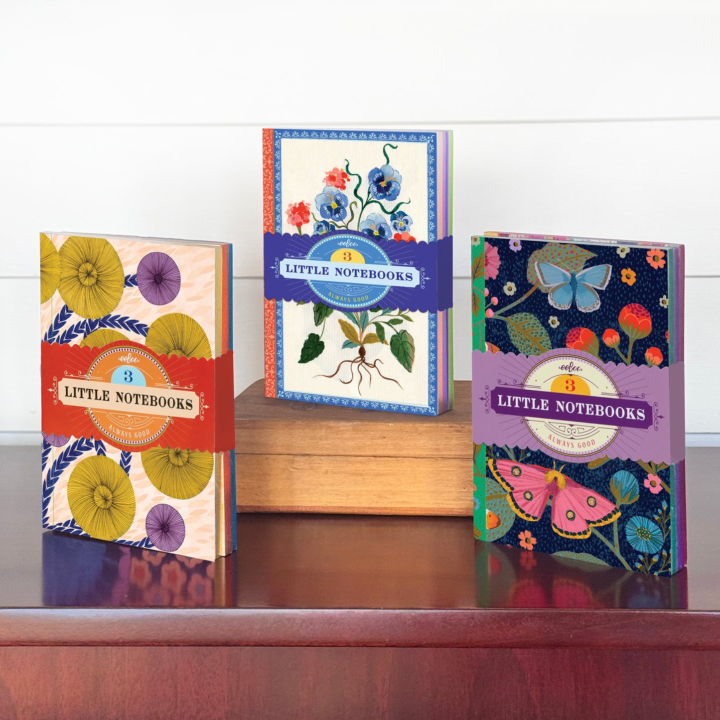 Piece&Love Flora's 3-Pack Mini Notebooks