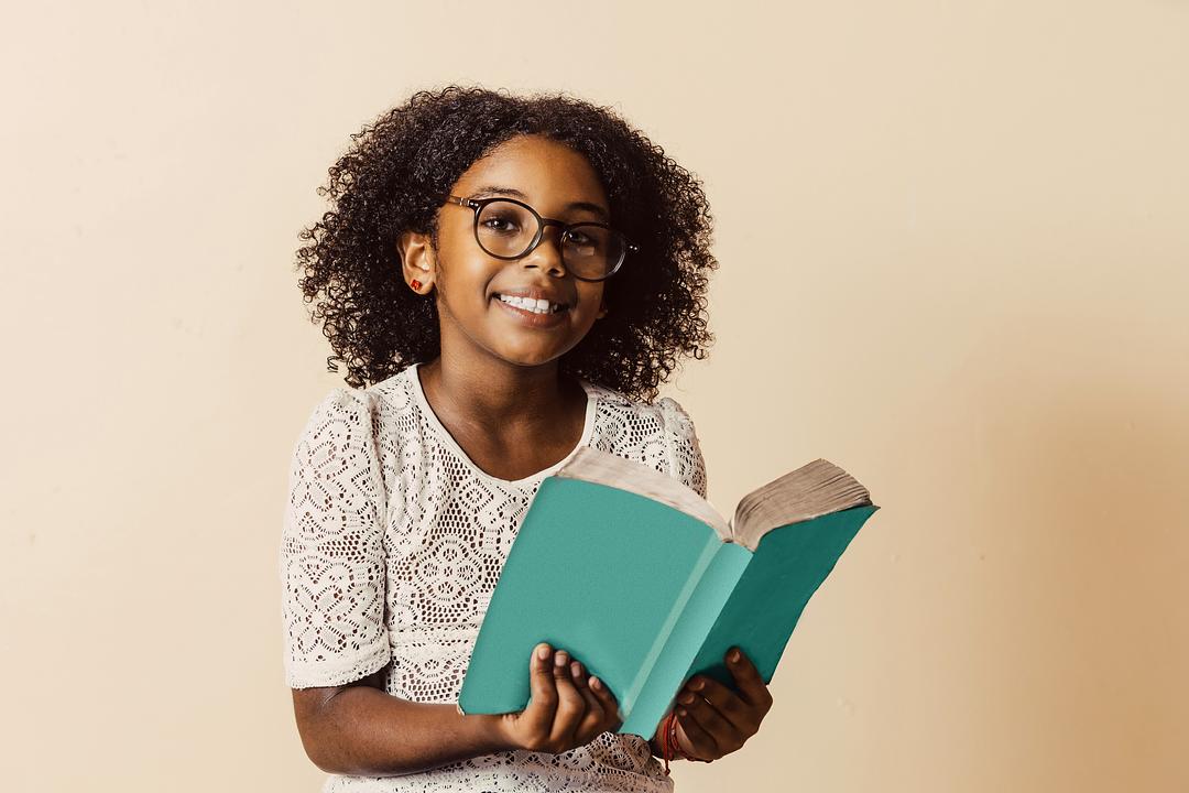 Girl reading book