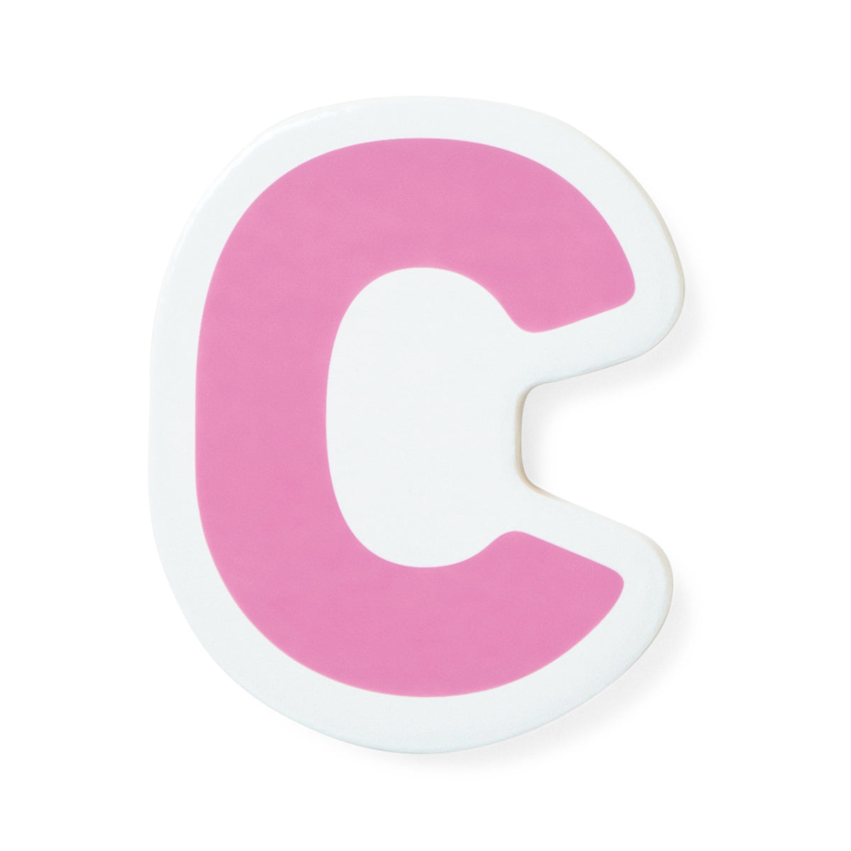 Melissa & Doug Ms. Rachel Wooden Phonics Alphabet Sound Puzzle, pink letter C piece