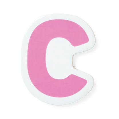 Melissa & Doug Ms. Rachel Wooden Phonics Alphabet Sound Puzzle, pink letter C piece