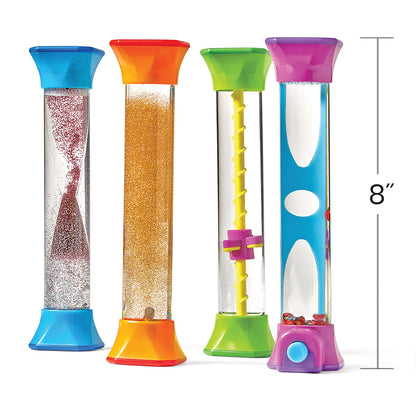 Hand2Mind Sensory Fidget Tubes - Calming and Engaging Set of 4