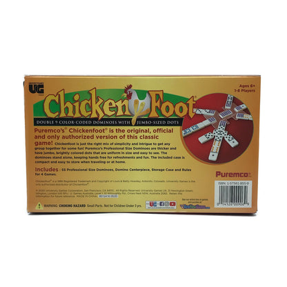 ChickenFoot Double 9 Color Dot Professional Dominoes Set