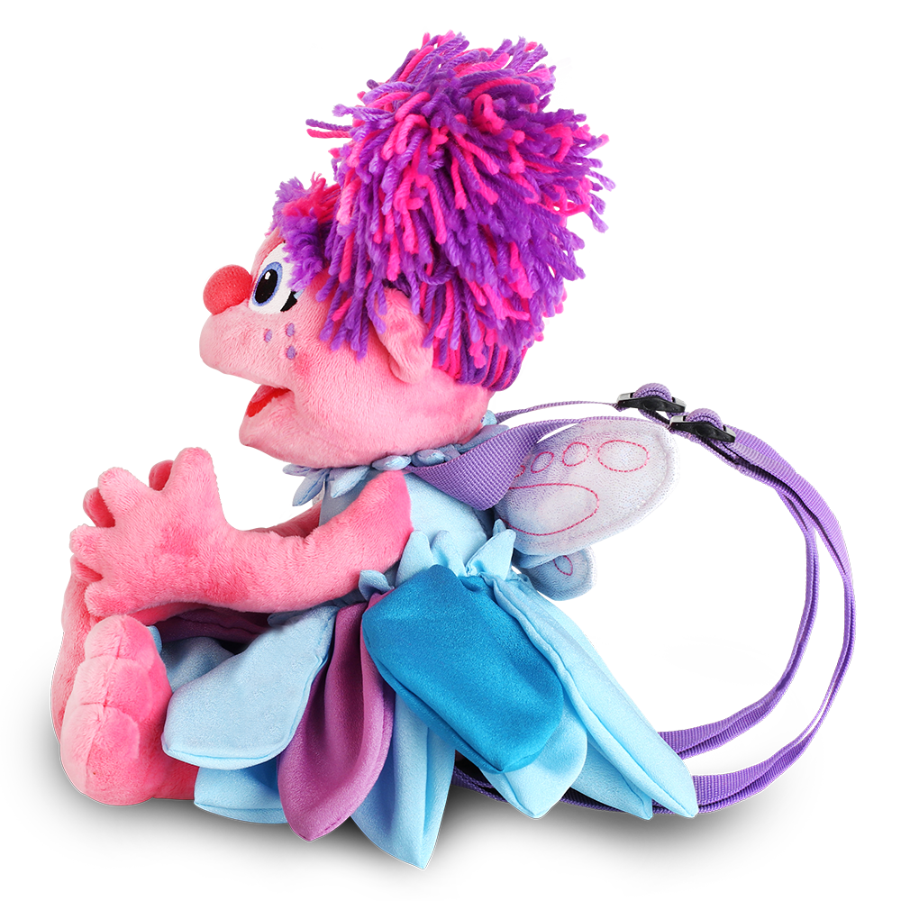 Abby Cadabby Singing Machine Sesame Street Karaoke Plush with purple microphone