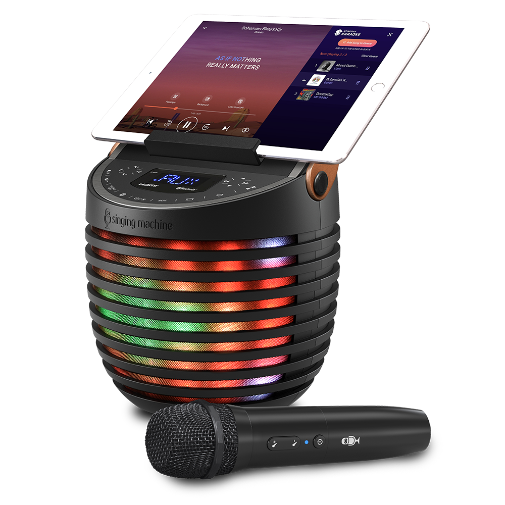 Singing Machine SingCast One - Video Casting Karaoke System with Bluetooth, Light Show & Voice Changing Effects
