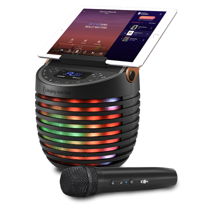 Singing Machine SingCast One - Video Casting Karaoke System with Bluetooth, Light Show & Voice Changing Effects