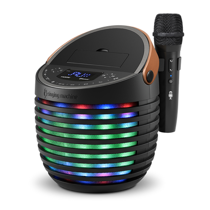 Singing Machine SingCast One - Video Casting Karaoke System with Bluetooth, Light Show & Voice Changing Effects
