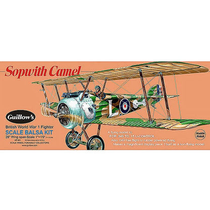 Guillow's Sopwith Camel 1/12 Scale Model Kit - Legendary WW1 Fighter