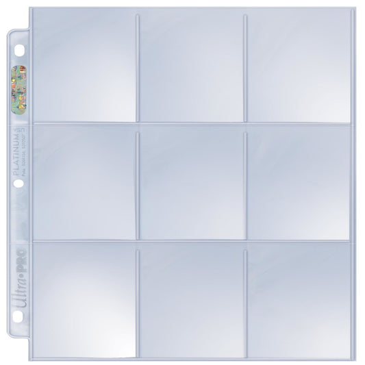 Ultra Pro Platinum Heavyweight 9-Pocket Trading Card Pages - 100 Count