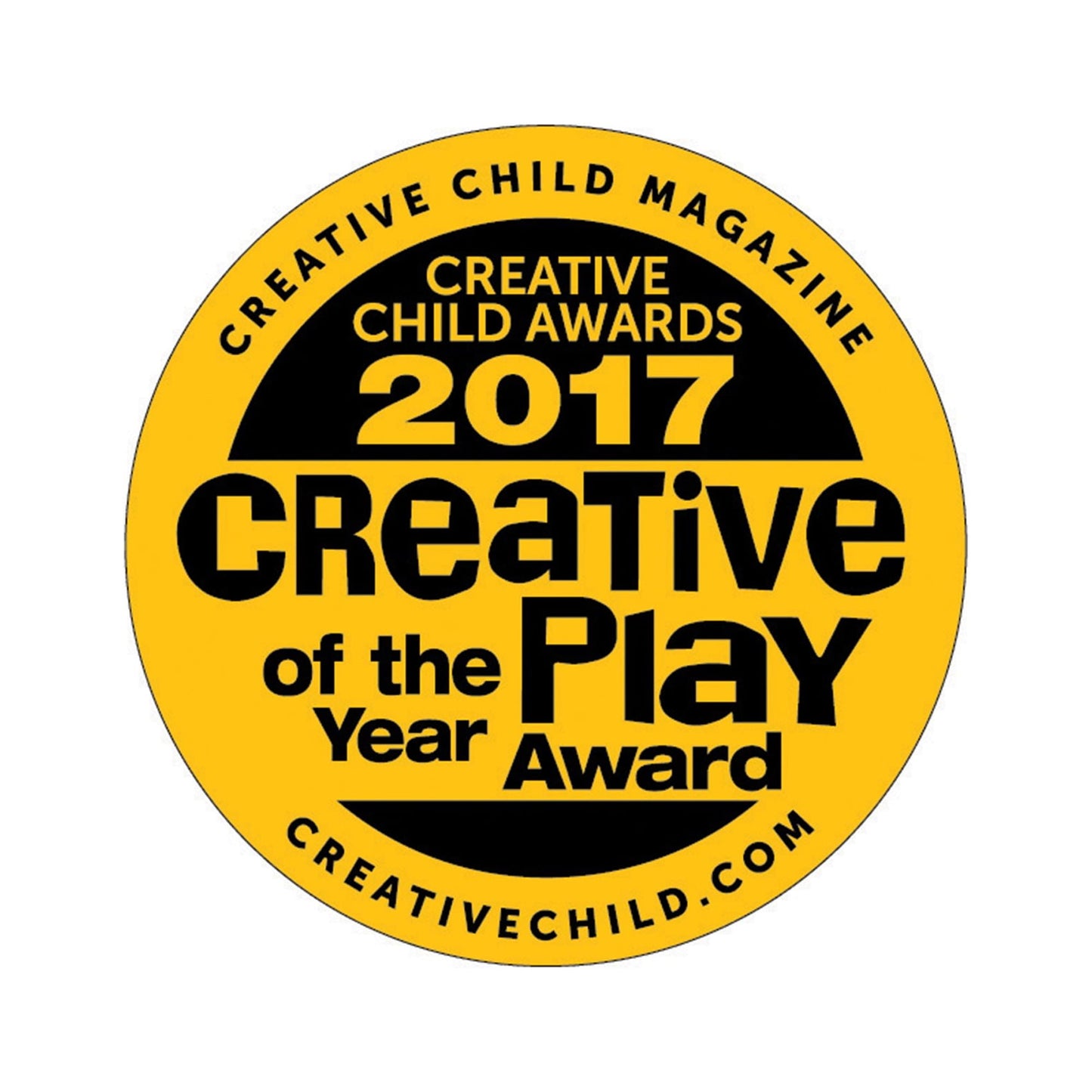 Creative Child Awards 2017 Creative of the Play Year Award badge from Creative Child Magazine