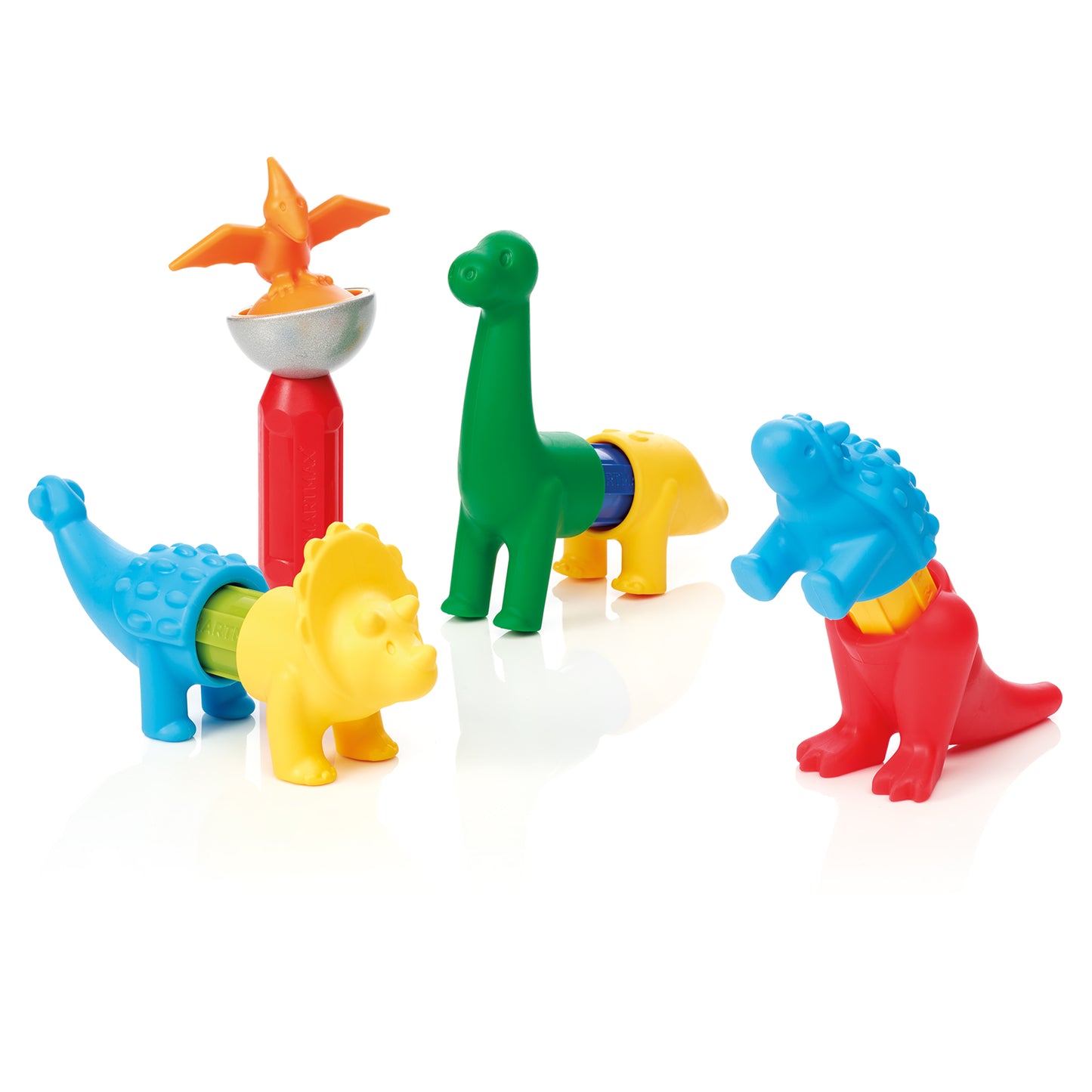 SmartMax My First Dinosaurs Magnetic Building Set, 14 Pieces