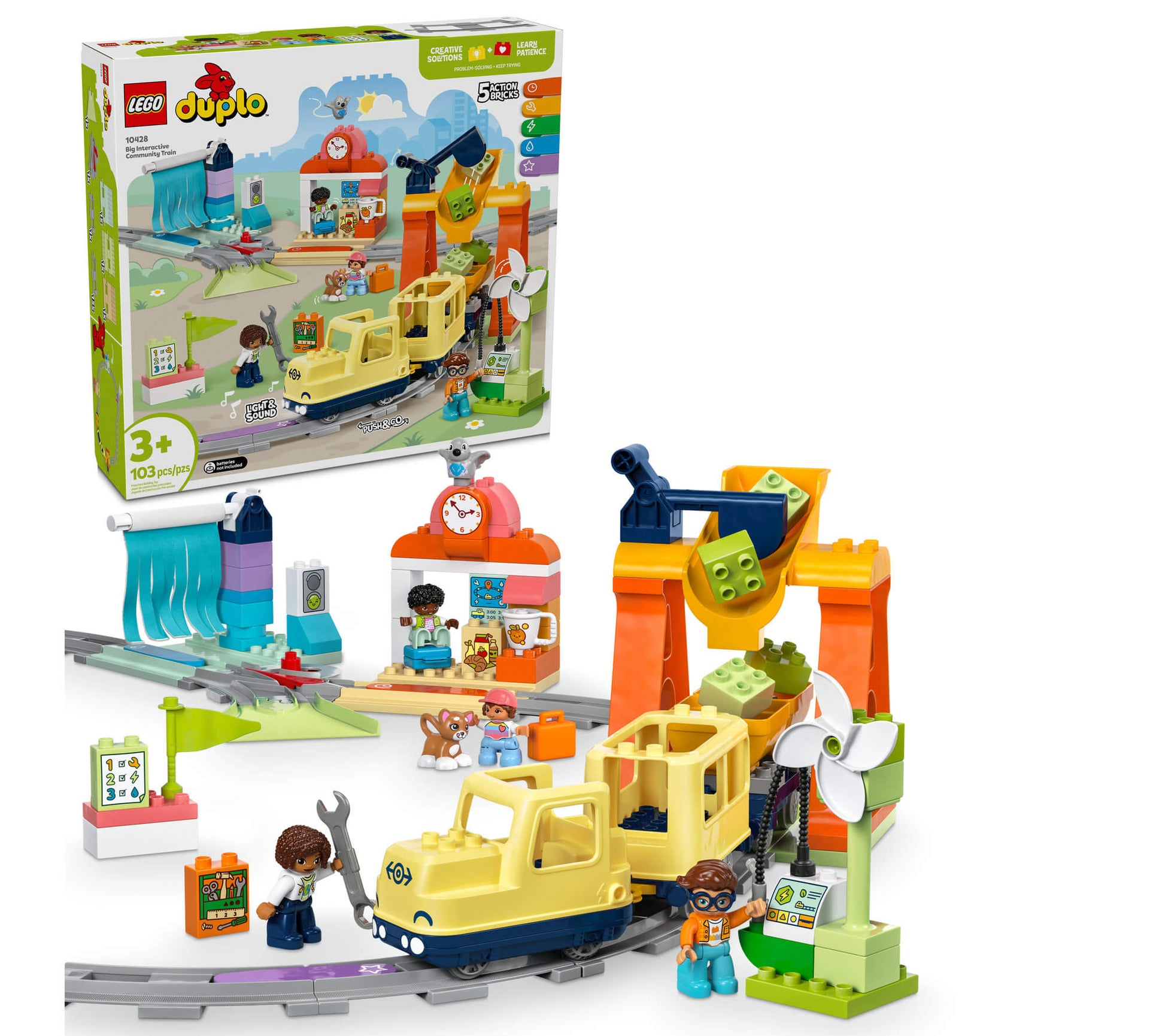 LEGO® DUPLO® Town Big Interactive Community Train Set 10428